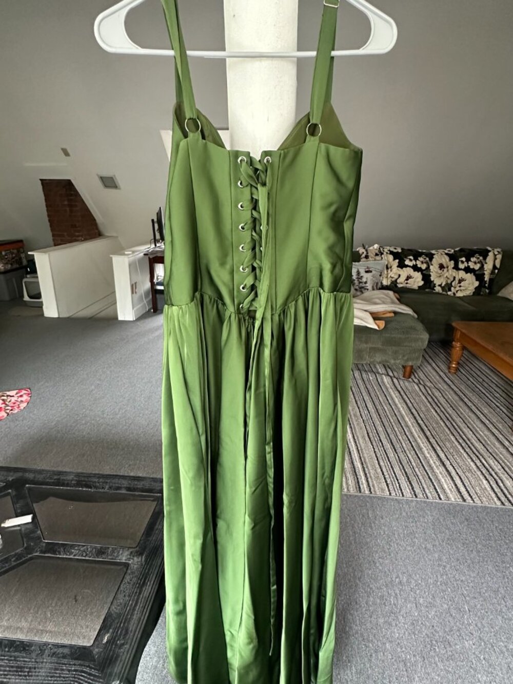 Azazie Evadina Bridesmaid Dress Color Juniper - Picture 8 of 11